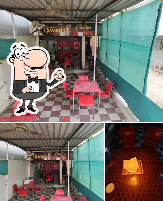 The interior of Swad Restaurant