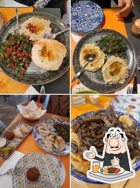 Platti al Yalla Yalla Lebanese food