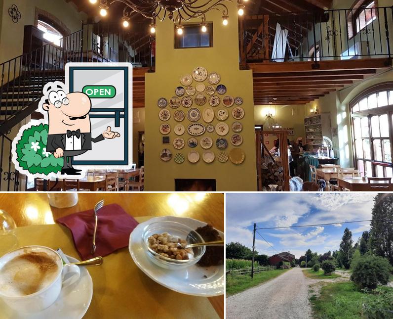 La foto della esterno e cibo di Agriturismo Cascina Maiocca