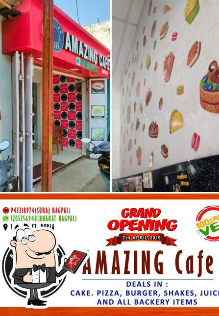 The exterior of Amazing cafe