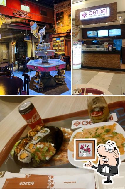 O interior do Gendai - Restaurante Japonês