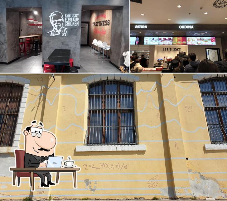 Gli interni di KFC
