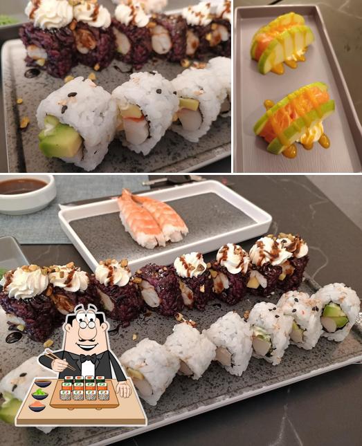 Scegli le diverse opzioni di sushi