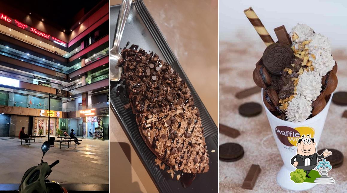 The exterior of Waffle World