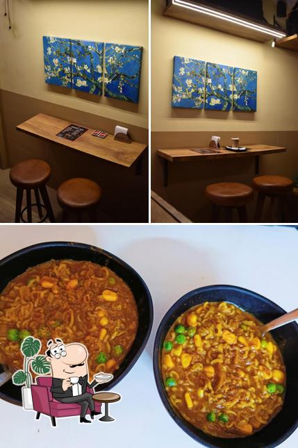 This is the photo displaying interior and food at Capsule Cafe