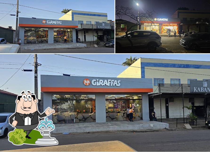 O exterior do Giraffas Alexânia