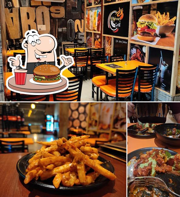 Get a burger at Highway Grill