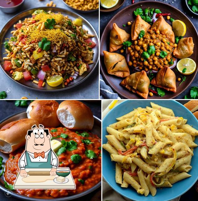 Samosa at Jai Ambe Snacks fast food corner snacks shop in mulund chaat pav bhaji in mulund masala paav in mulund