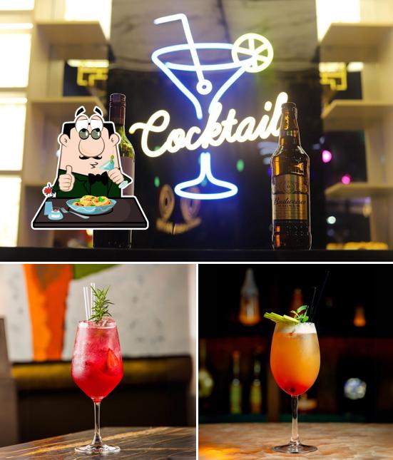 The restaurant's food and beverage