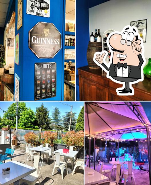 Gli interni di Moka bar con cucina