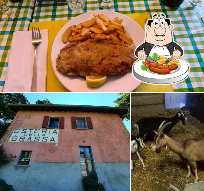 Questa è la foto che mostra la cibo e interni di Ristorante Rifugio Grassa