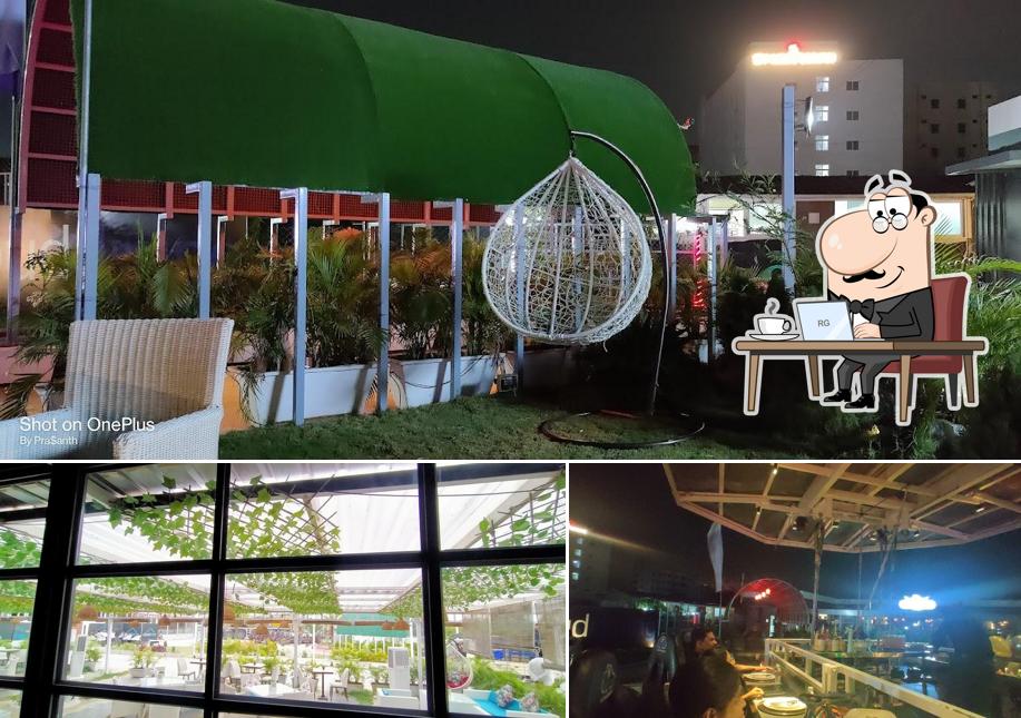 Take a seat at one of the tables at Cloud Dining