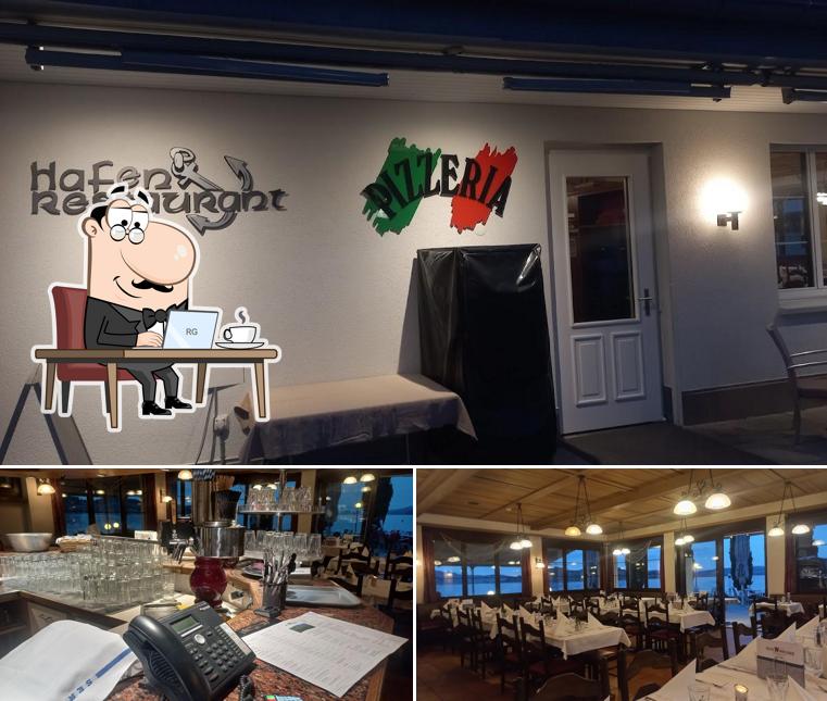 Gli interni di Hafenrestaurant