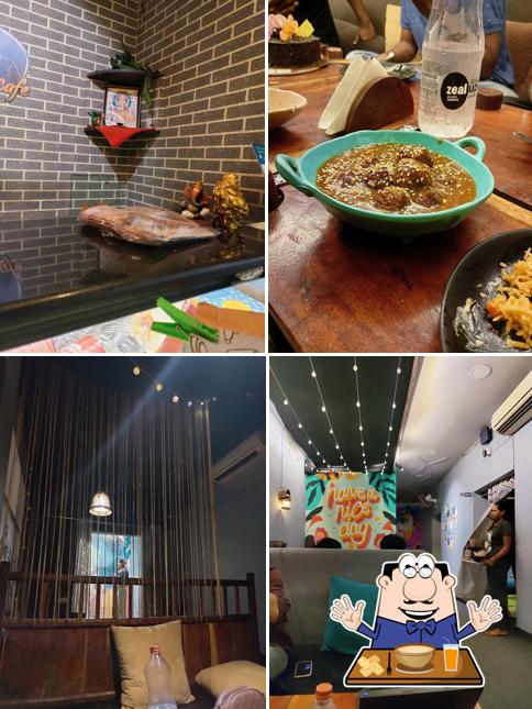 Among different things one can find food and drink at Hermano's cafe