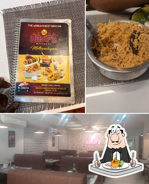 This is the picture depicting food and interior at Aasife Biriyani (METTUPALAYAM)