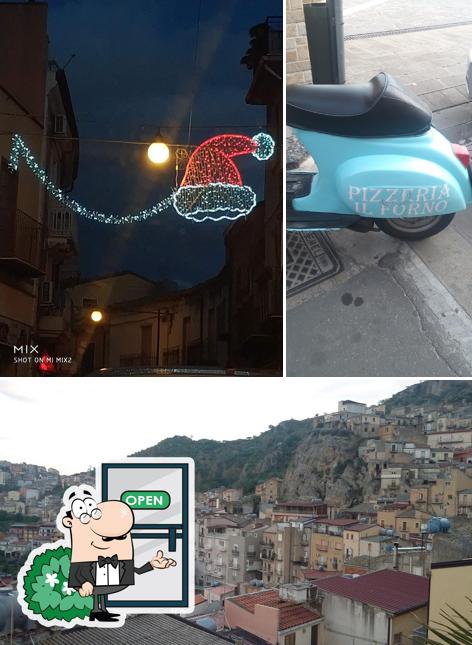 Puoi goderti l'aria fresca da seduto all'esterno di Il Forno di Baldi Carmelo
