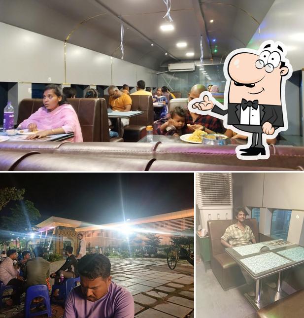 The restaurant's interior and exterior