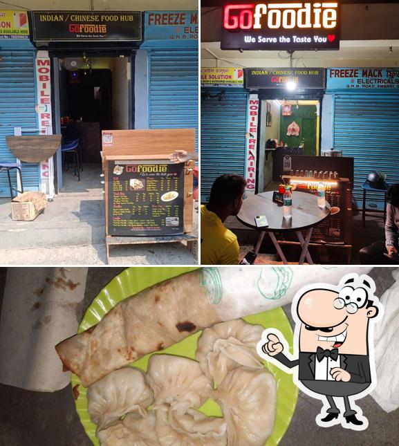 Among various things one can find interior and food at Go Foodie