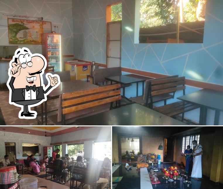 The interior of Gokarneshwara veg & non veg hotel