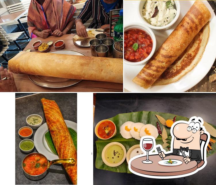 Food at Idli & dosa factory