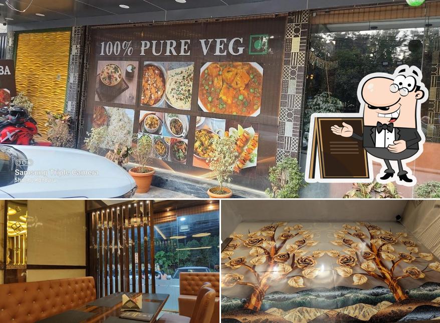 The restaurant's exterior and food