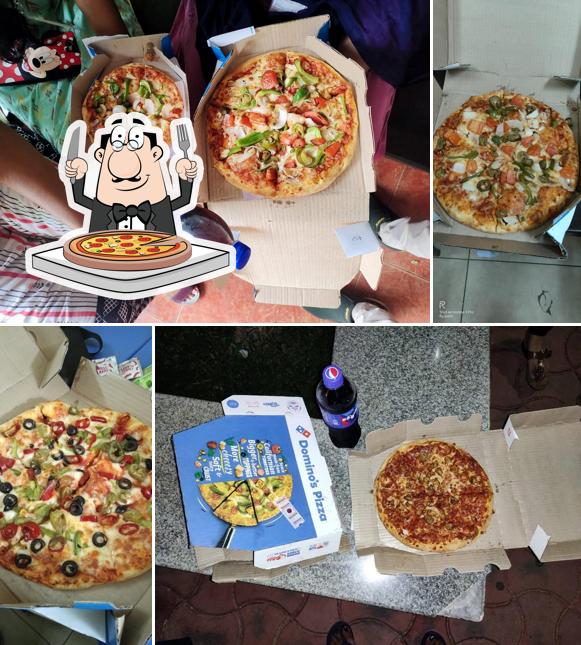 At Domino's Pizza Katpadi, Vellore, you can enjoy pizza