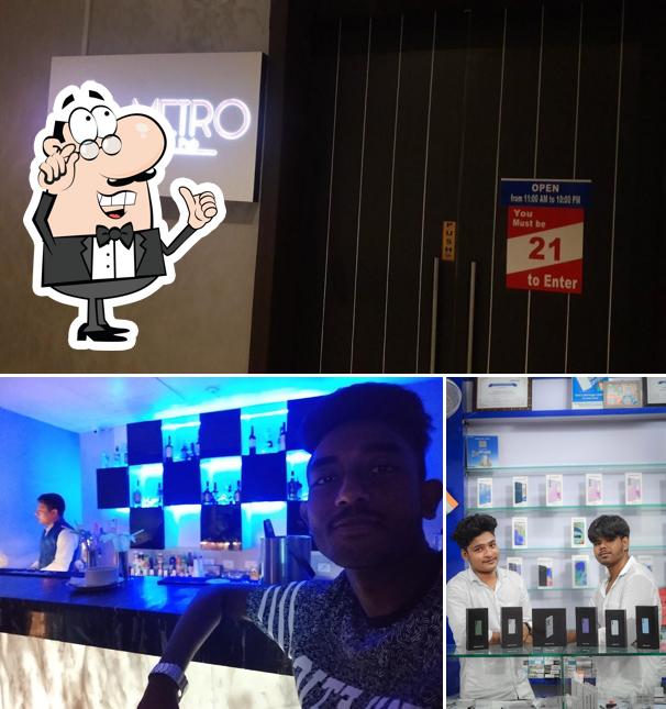 Take a seat at one of the tables at Metro Pub