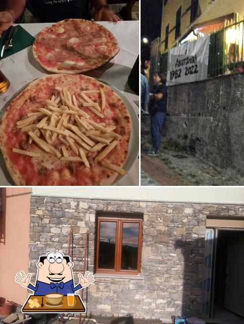 La foto della cibo e esterno di Pizzeria Abat-Jour