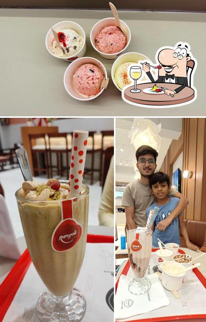 Food at Rangoli icecream cafe
