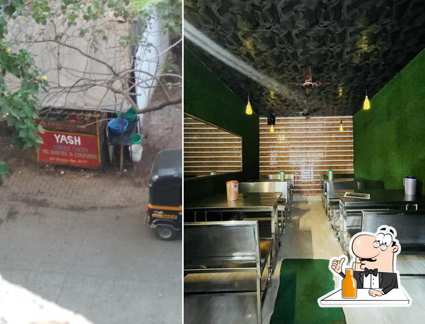 Enjoy a beverage at Yash Chinese Corner