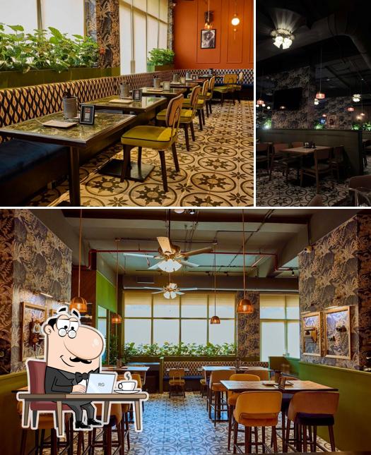 Take a seat at one of the tables at Hitchki, Belapur