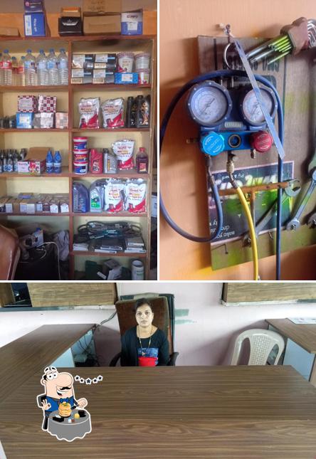 Among different things one can find food and interior at Hardik Chinese & Punjabi Restaurant