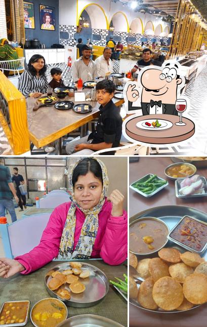 Among various things one can find food and interior at Rajubhai Purishak