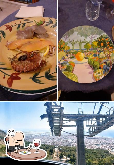 La cibo e esterno del ristorante