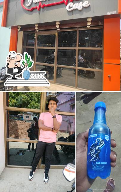 Among different things one can find exterior and food at Heart Beat cafe