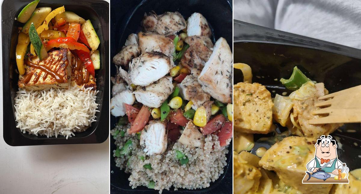 Grilled salmon at Lean Food Co