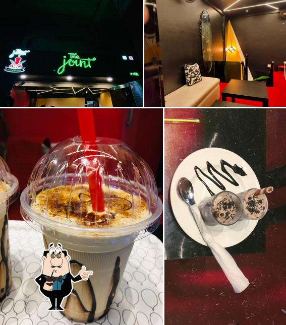 Enjoy a drink at The Joint Shawarma cafe