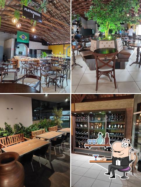 O interior do Estação do café