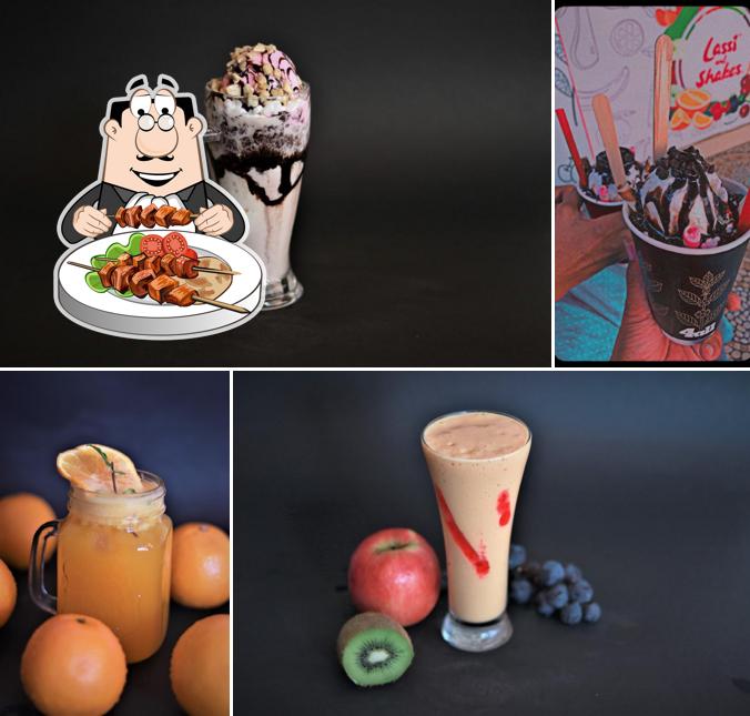 Food at Lassi and Shakes
