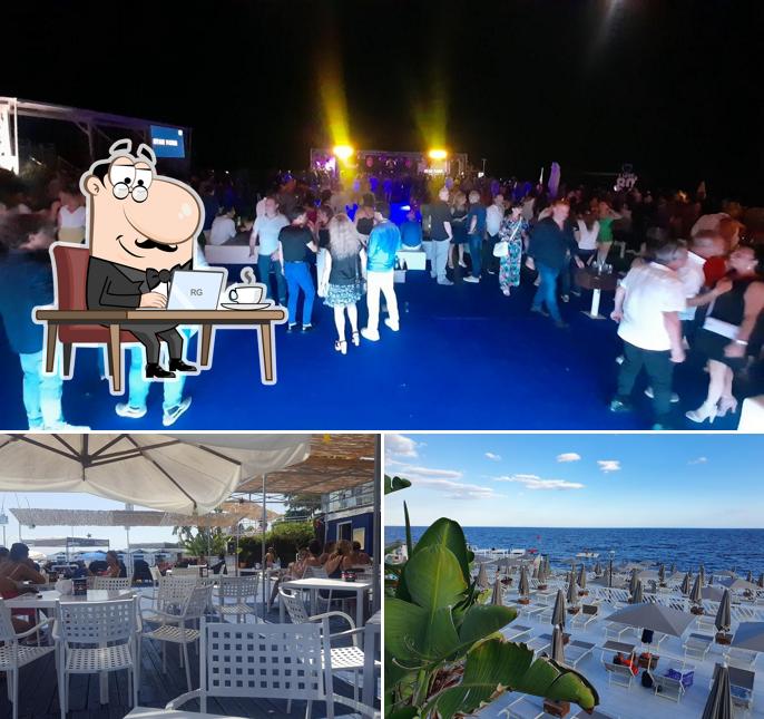 Dai un'occhiata agli interni di Esagono Beach Club
