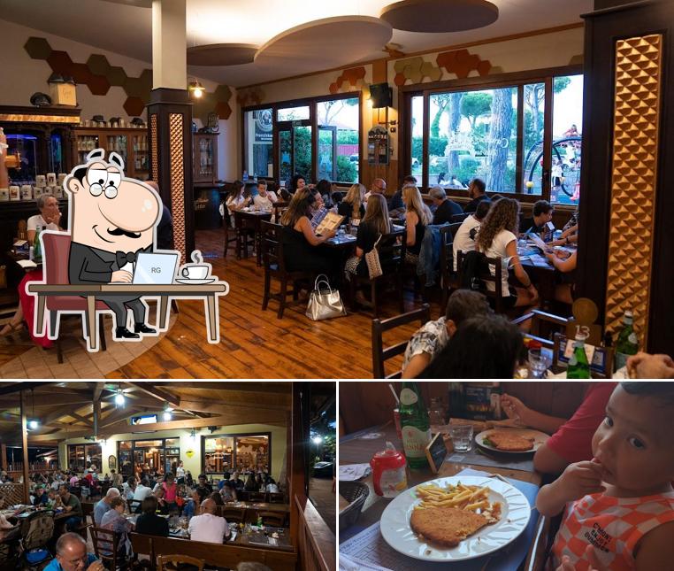 La immagine della interni e cibo di Ristorante Pizzeria Cavallino Matto Löwengrube