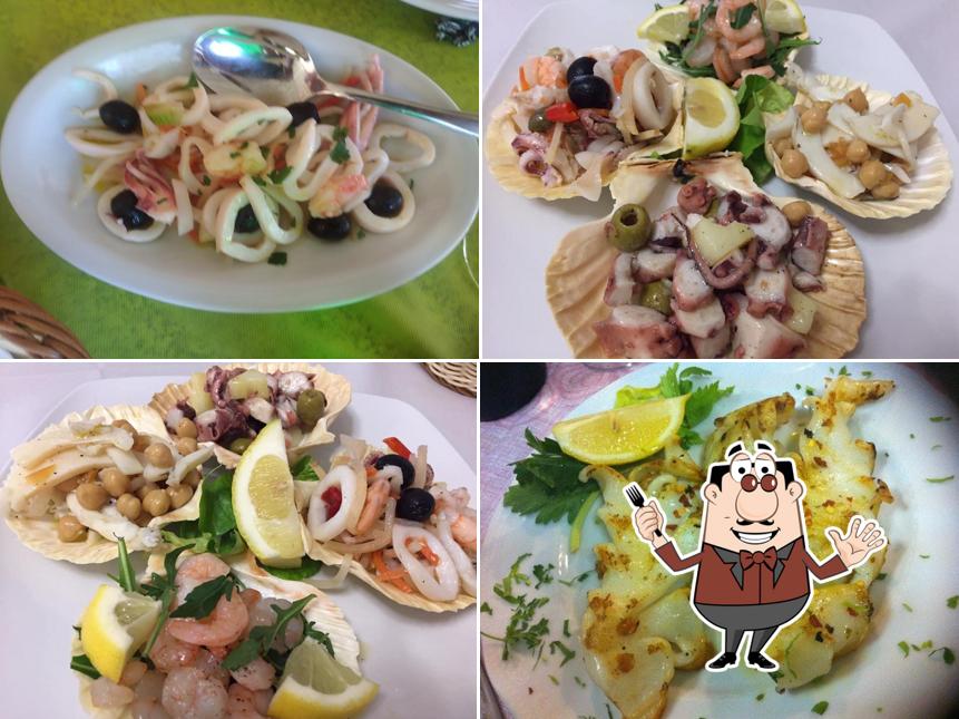 Platti al Ristorante Hotel Riva blu