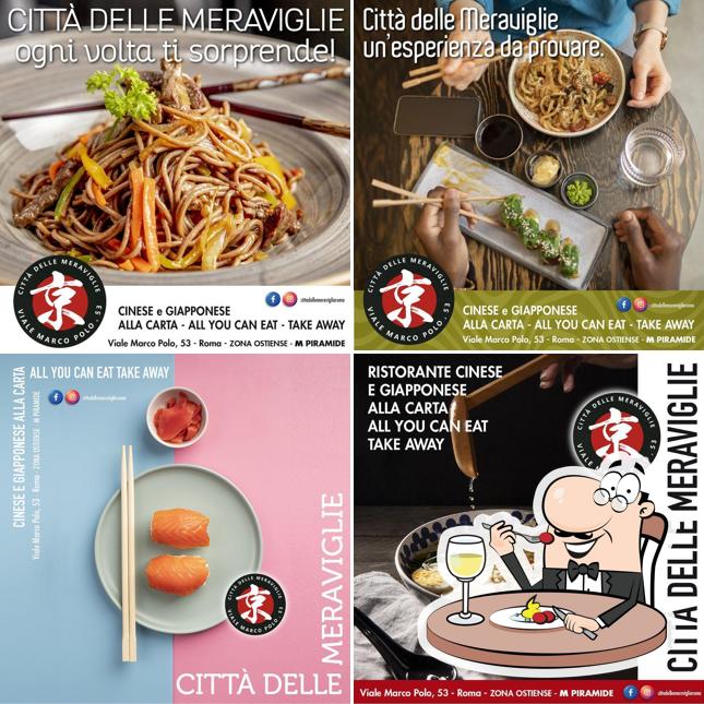 Cibo al Ristorante Città delle Meraviglie