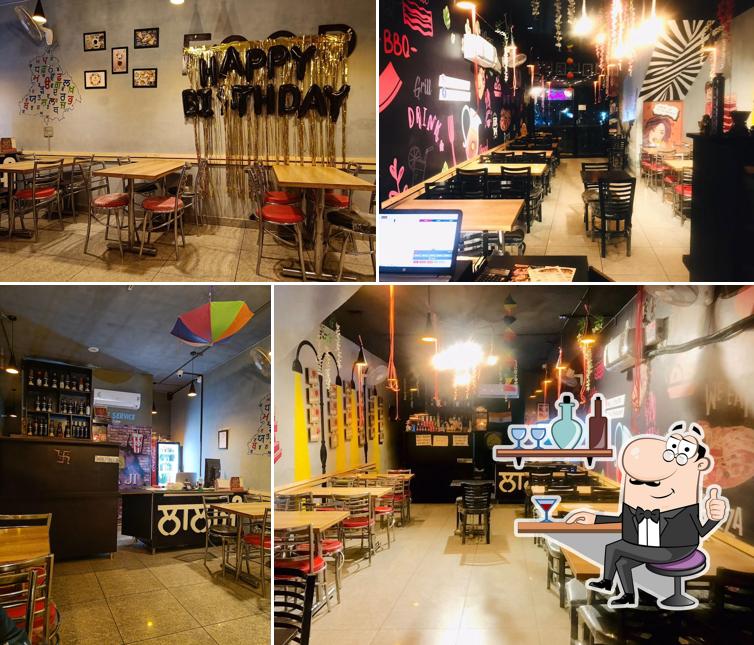 The interior of Lala Ji Restaurant