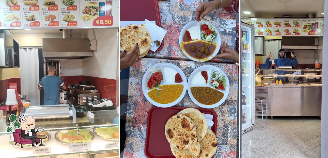 Gli interni di Alibaba Kebab