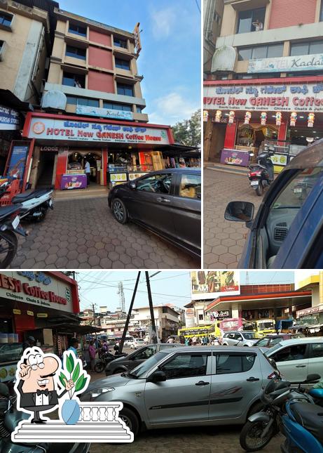The exterior of Hotel New Ganesh Coffee House( A Family Restaurant)