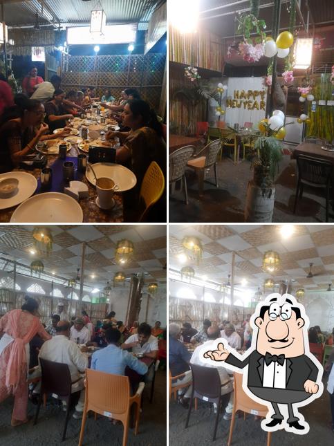 Take a seat at one of the tables at Sugrani's kitchen