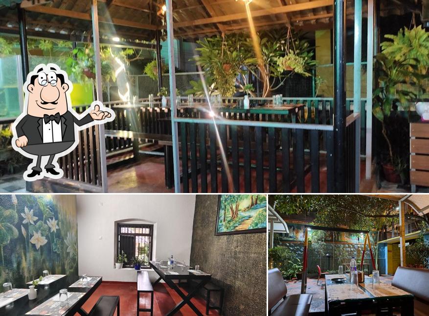 Take a seat at one of the tables at Le Lumiere Restaurant