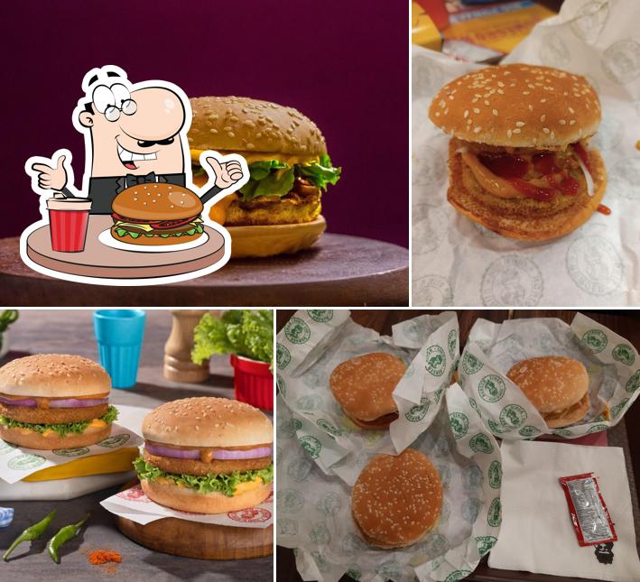 Order a burger at Burger Singh