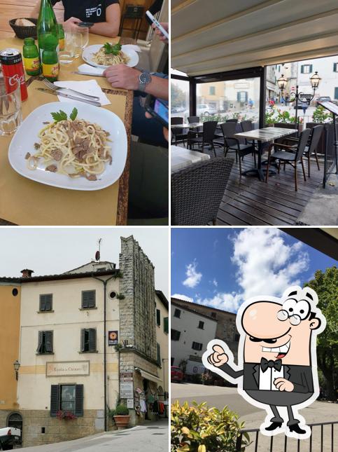 Questa è la immagine che presenta la interni e esterno di Ristorante Enoteca di Colle Bereto